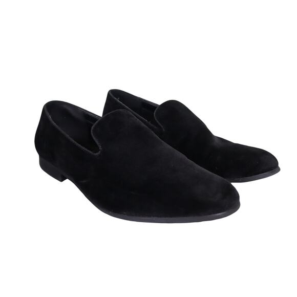 INC International Concepts Mens Trace Velvet Penny Loafers Size 10 Black Slip On - Picture 2 of 10